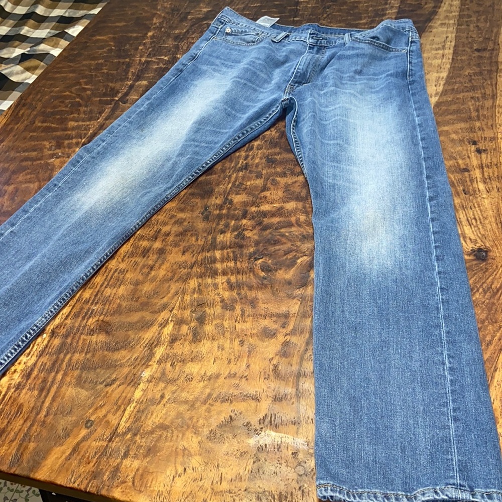 Levi's 513 Slim fit Straight leg Jeans 36x32 medium wash blue denim Stretch